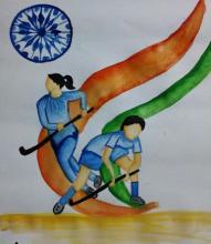 Poster Making on National Sports Day